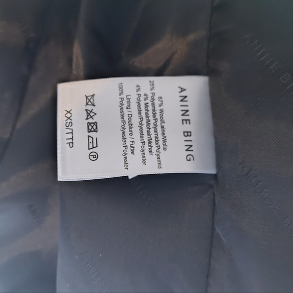 SALE!🎉 ANINE BING Quinn Wool Blend Blazer XXS NEW WITH TAGS! - Picture 8 of 8